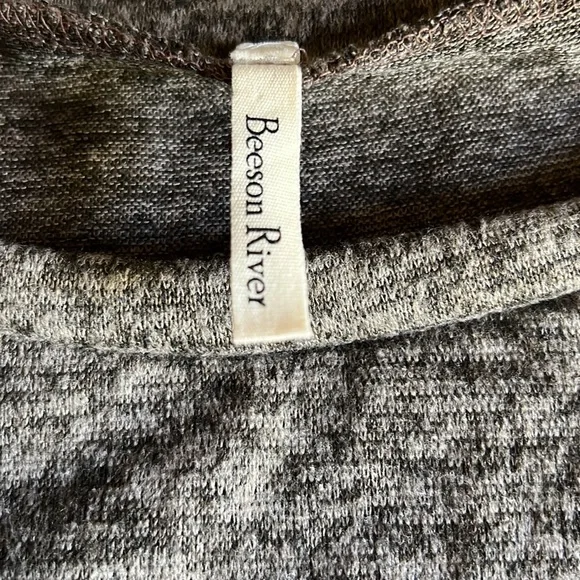 Beeson River Long Sleeve Brushed Knit Tunic Mocha Size X-large - Picture 5 of 5